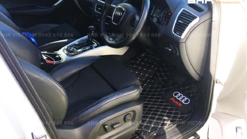Thảm lót sàn ô tô 5D 6D Audi Q5 che phủ tới 90%, lớp da cao cấp bền bỉ